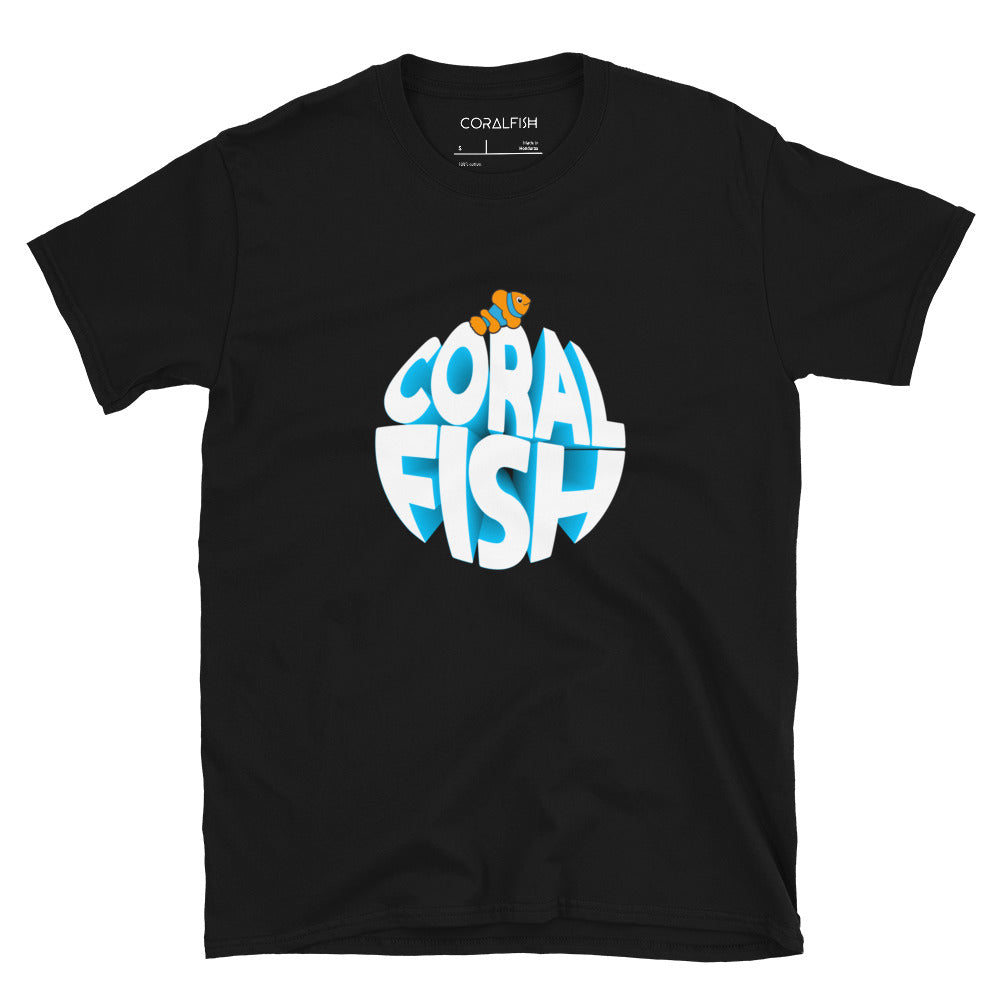 CoralFish Sphere Black T-Shirt