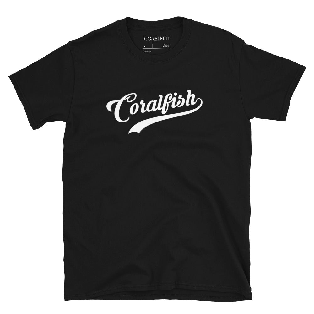 CoralFish Baseball Black T-Shirt