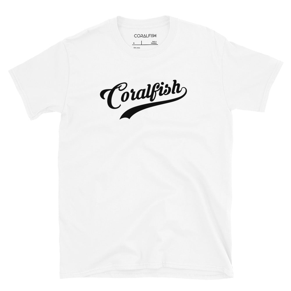 CoralFish Baseball White T-Shirt
